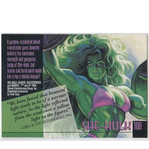 She Hulk Trading Card🦸 Marvel Universe 🔥 - Picture 2 of 2